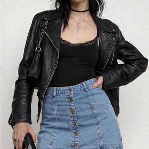 Forever 21 Blue Denim Mini Skirt Mecium Y2K, 90’s, Indie Sleeze Retro inspired